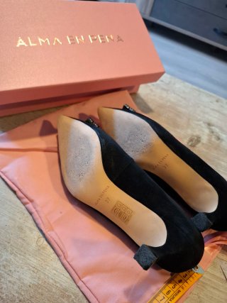 Zapatos tacón ALMA EN PENA negros 5,5 cm