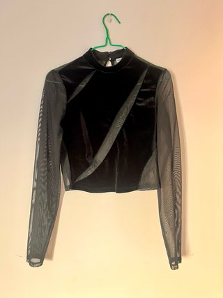 Top negro transparencias