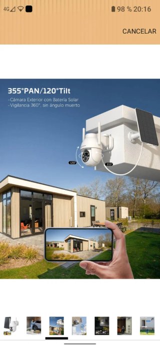 Cámara Vigilancia COCOCAM  Solar WiFi Exterior