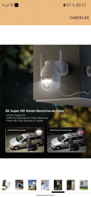 Cámara Vigilancia COCOCAM  Solar WiFi Exterior