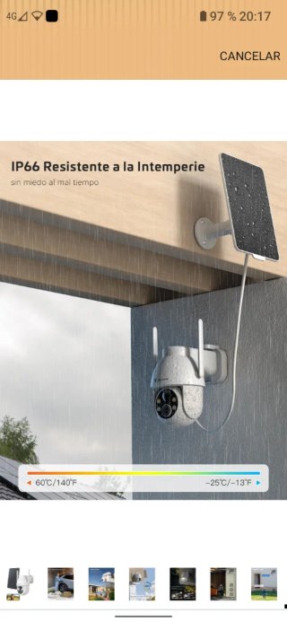 Cámara Vigilancia COCOCAM  Solar WiFi Exterior
