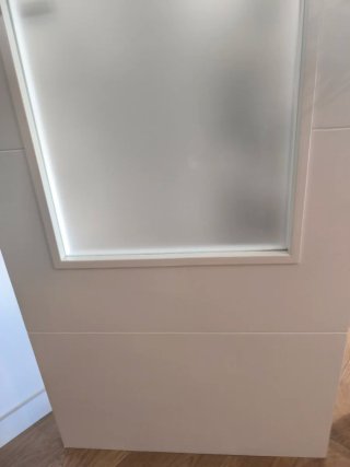 Puerta doble madera lacada blanco