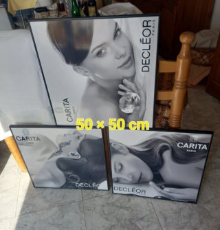 Cuadro/Cartel Publicitario Carita y Decleor 50 cm