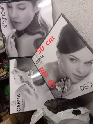 3 Cuadros/Cartel Publicidad, Carita/ Decleor 50X50