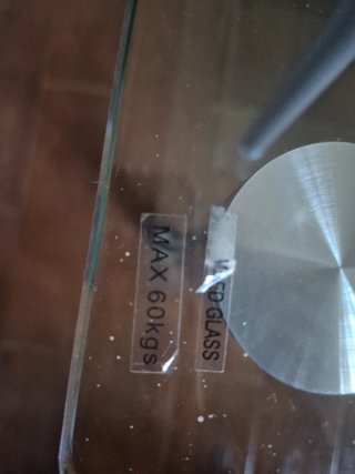 Mesa TV cristal 2 baldas con ruedas