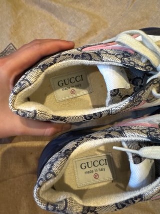 Zapatillas Gucci Rython Beige y Rosa