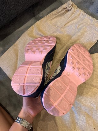 Zapatillas Gucci Rython Beige y Rosa