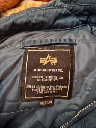 Cazadora Alpha Industries CWU 45/P 90s Talla M