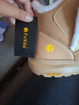 FitVille Botas para Mujer Ancho Zapatos Invierno B