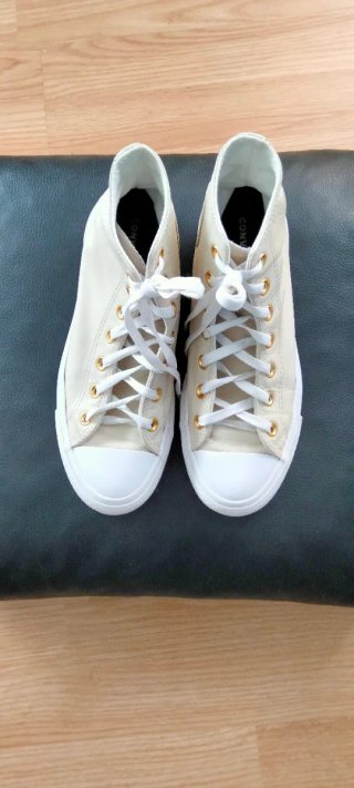 Zapatillas Converse Piel Mujer Beige