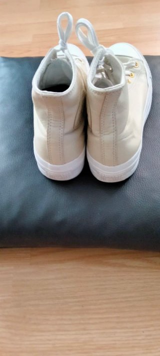 Zapatillas Converse Piel Mujer Beige