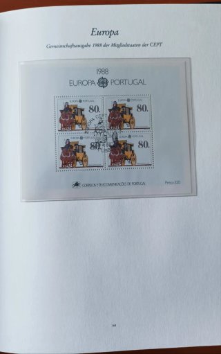 Álbum de sellos Tema Europa.