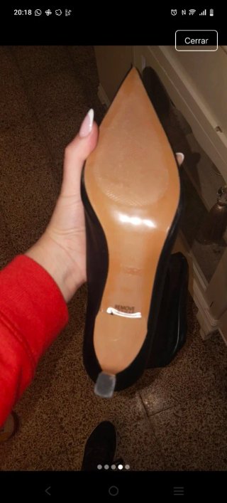 Botas altas Zara piel negras 6 cm