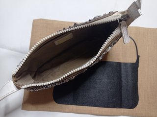 Bolso Fendi Baguette en lona y pedrería