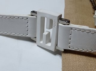 Bolso Fendi Baguette en lona y pedrería