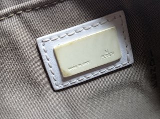 Bolso Fendi Baguette en lona y pedrería