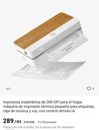 Impresora Térmica A4 Bluetooth Profesional
