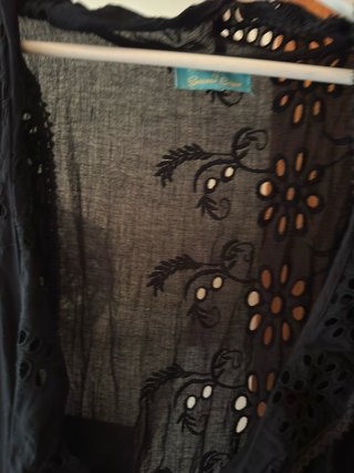 Vestido negro encaje verano