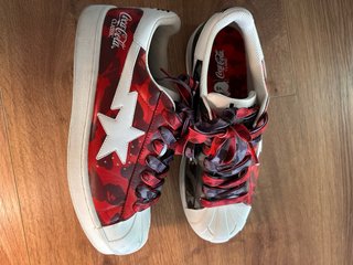 BAPE x Coca-Cola Zapatillas Rojas y Blancas