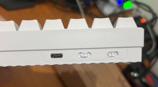 Teclado Mecánico Inalámbrico Blanco