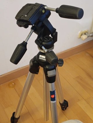 Trípode Manfrotto 055PRO y cabezal 808RC4