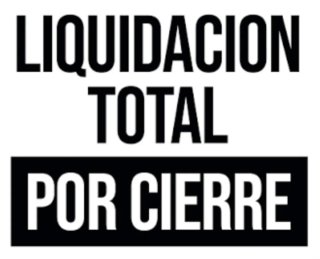 Liquidación Total Tienda Ropa