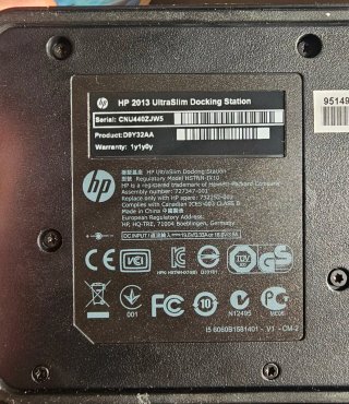 Base Docking Station HP. EliteBook e ProBook