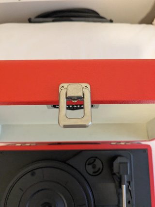 Tocadiscos Nostalogy Rojo con Altavoz
