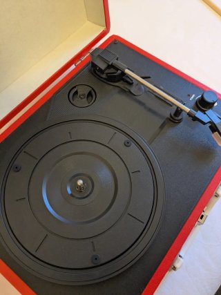 Tocadiscos Nostalogy Rojo con Altavoz