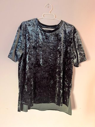 Camiseta Terciopelo verde
