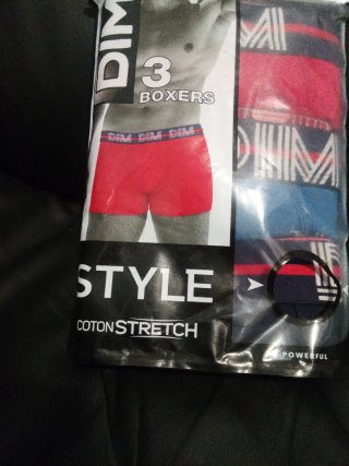 Pack 3 boxers DIM hombre algodón stretch