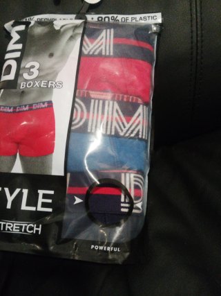 Pack 3 boxers DIM hombre algodón stretch