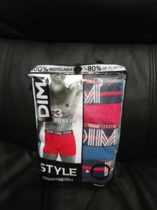 Pack 3 boxers DIM hombre algodón stretch