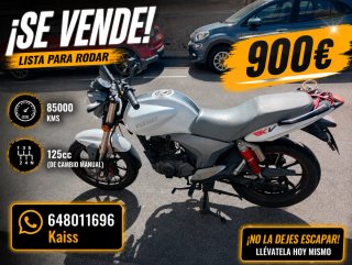 Keeway RKV 125 Blanca y Gris