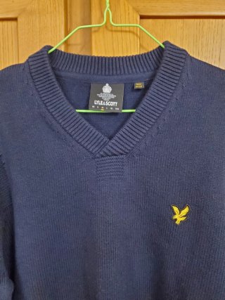 Jersey Lyle & Scott Azul V-Neck
