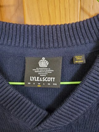 Jersey Lyle & Scott Azul V-Neck