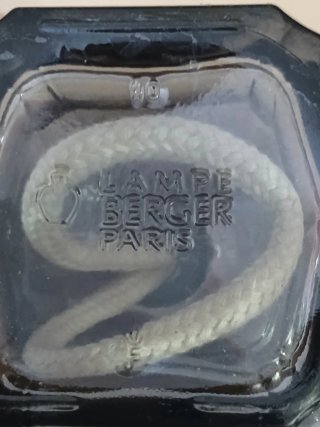 Lampada Berger Parigi Vetro Nero fume' Metallo .