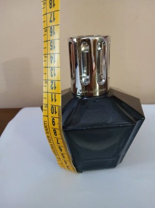Lampada Berger Parigi Vetro Nero fume' Metallo .