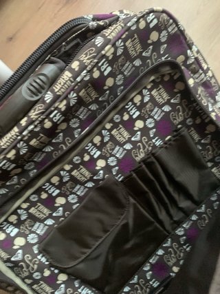 Maleta Roxy con ruedas y estampado