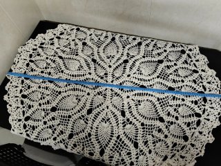 Mantel redondo crochet rojo y crema  Tapetes de 30