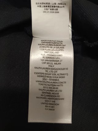 Polo Ralph Lauren Hombre Negro Talla XXL