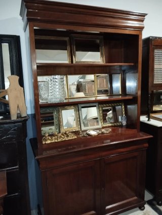 Librería inglesa caoba