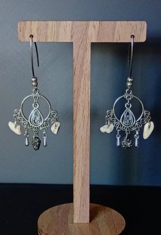 Pendientes Plata con Piedras Naturales