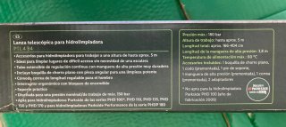 Lanza telescópica hidrolimpiadora Parkside