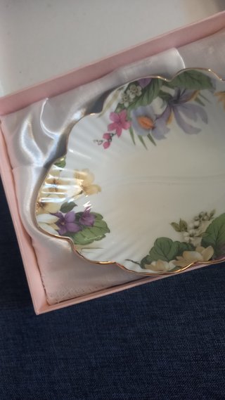 Bandeja porcelana inglesa floral