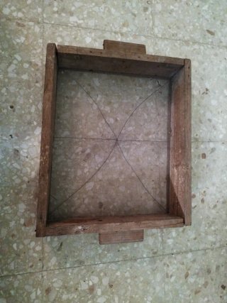 Zaranda de madera artesanal
