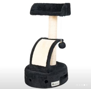 Rascador para gatos de tela y sisal