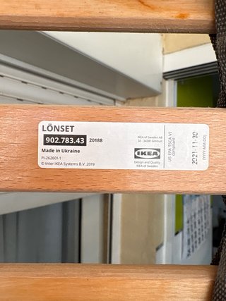 Somier de láminas de madera para cama 90