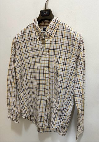 Boggi Milano Camicia Uomo XXL Quadri Bianca