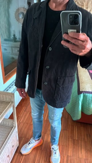 Americana ENERGIE Hombre Talla XL Marrón